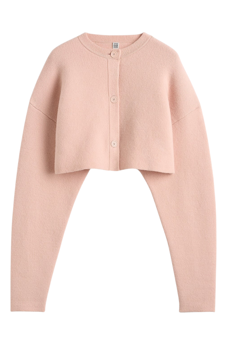 Cropped Oversized Cardigan by TOTEME