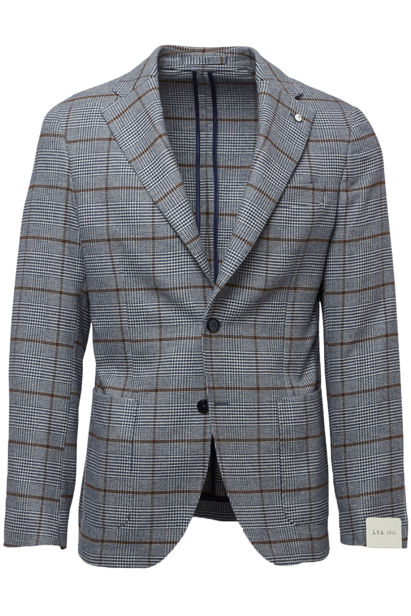 Grey-Tan Plaid Jacket