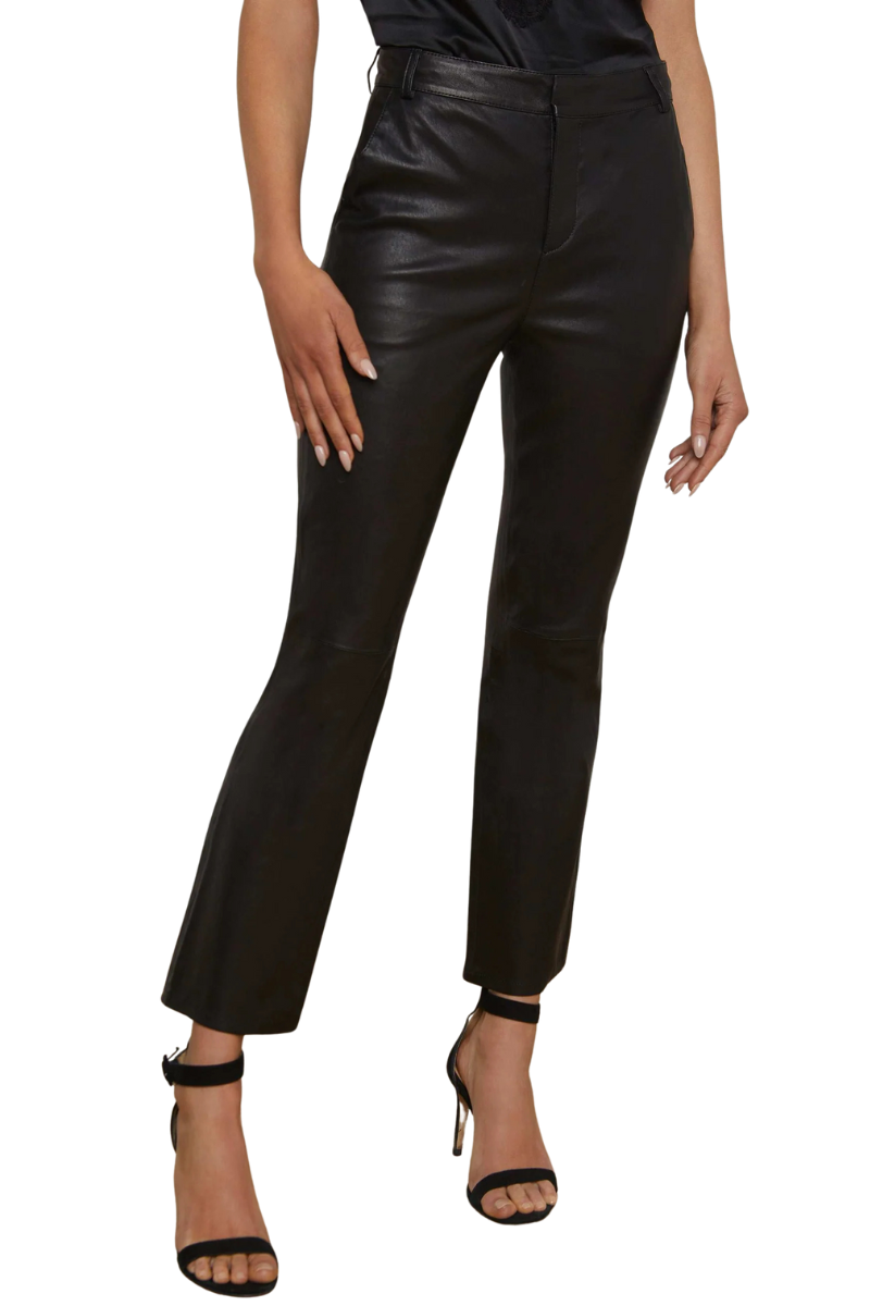 Ketra Leather Bootcut Trouser-L'AGENCE-Boyds Philadelphia