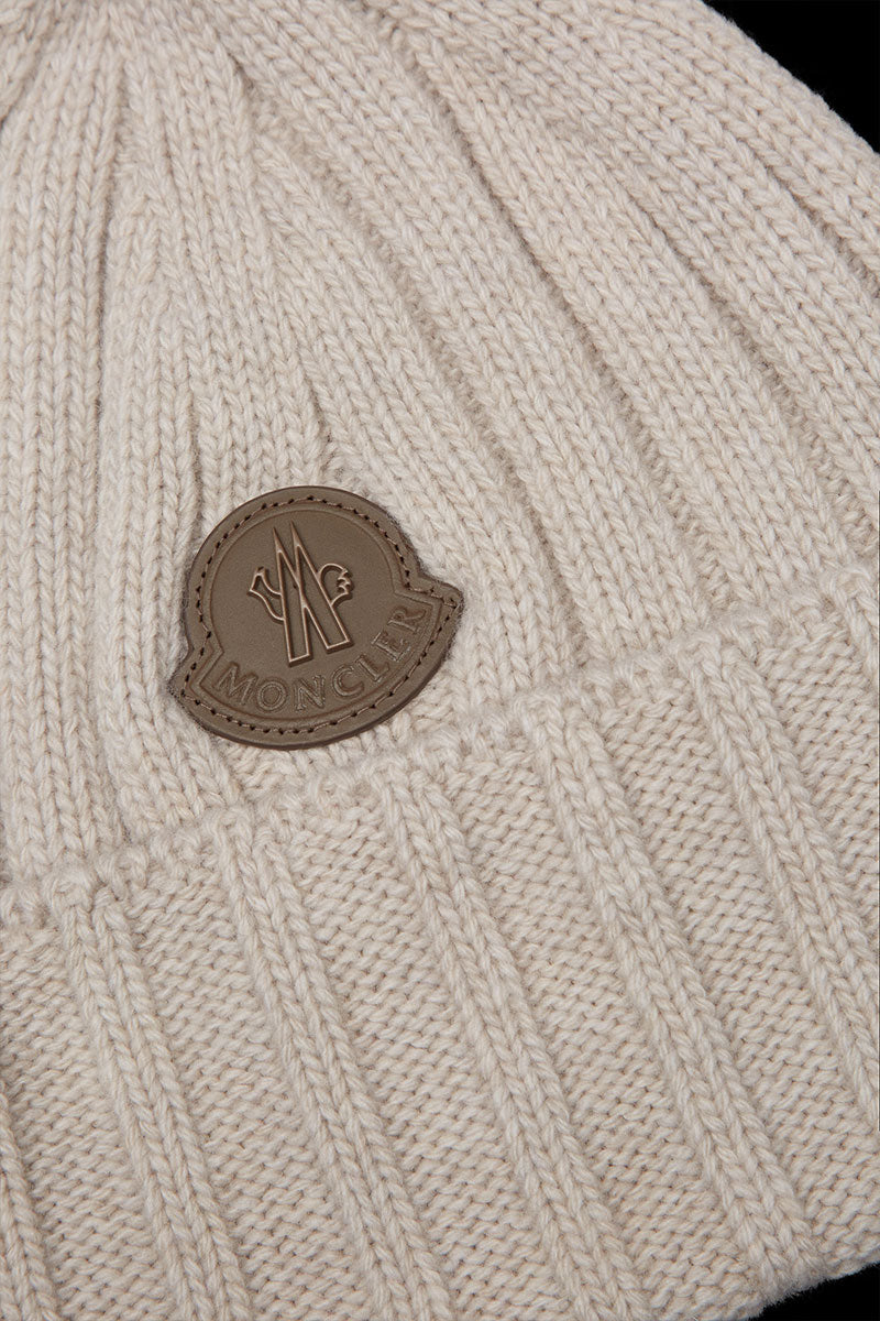 Logo Wool Beanie-Moncler-Boyds Philadelphia