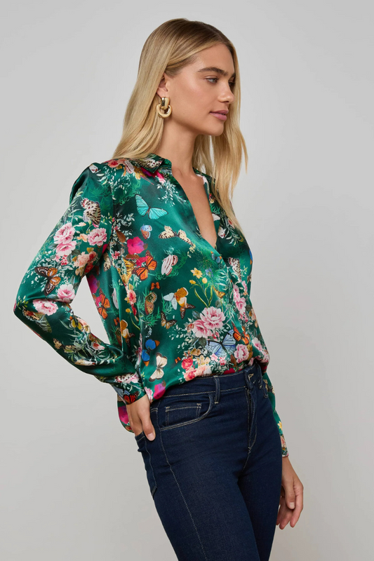 Tyler Silk Blouse-L'AGENCE-Boyds Philadelphia