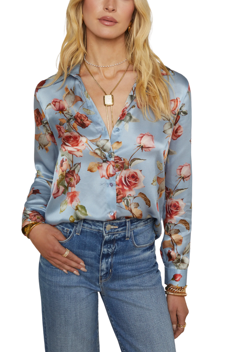 Tyler Silk Blouse-L'AGENCE-Boyds Philadelphia