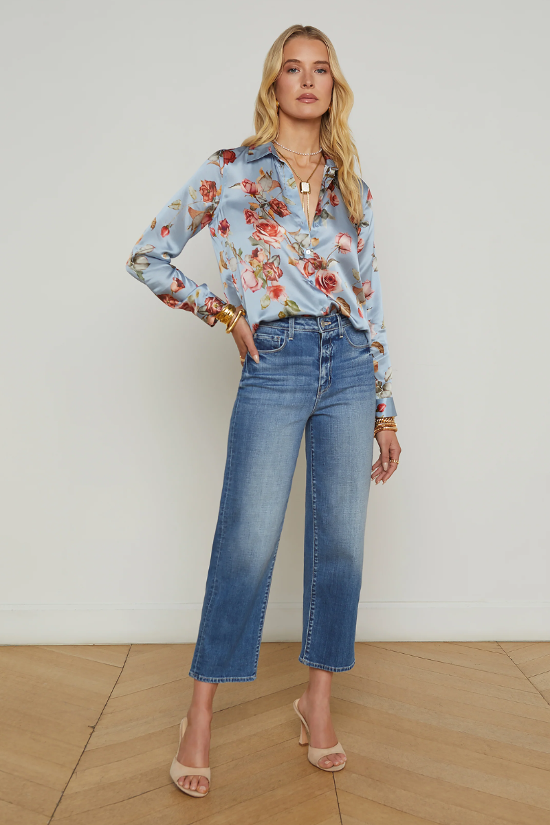 Tyler Silk Blouse-L'AGENCE-Boyds Philadelphia