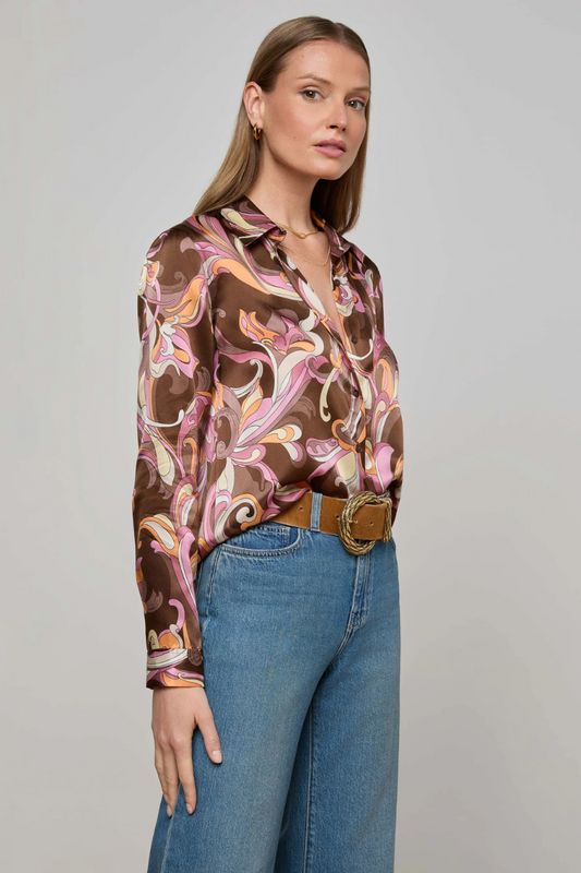 Tyler Silk Blouse-L'AGENCE-Boyds Philadelphia