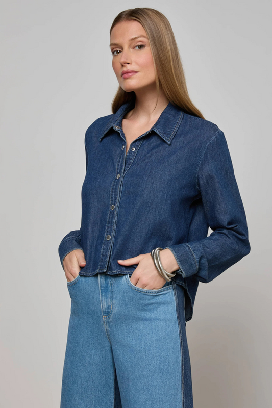 Annette Chambray Shirt-L'AGENCE-Boyds Philadelphia
