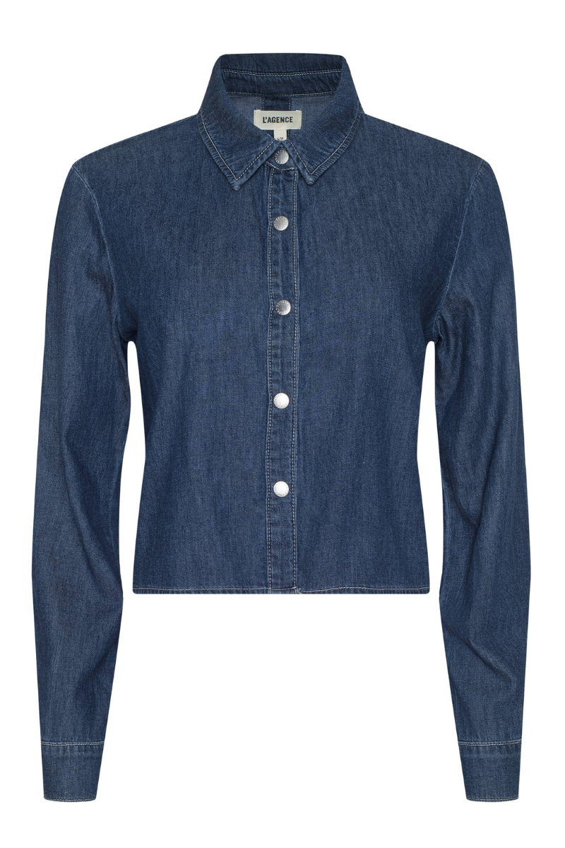 Annette Chambray Shirt-L'AGENCE-Boyds Philadelphia