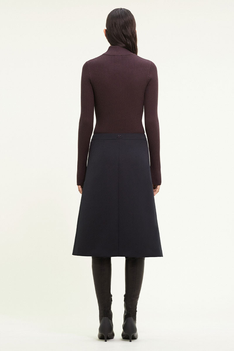 Reedition Mockneck Rib Sweater-Courrèges-Boyds Philadelphia