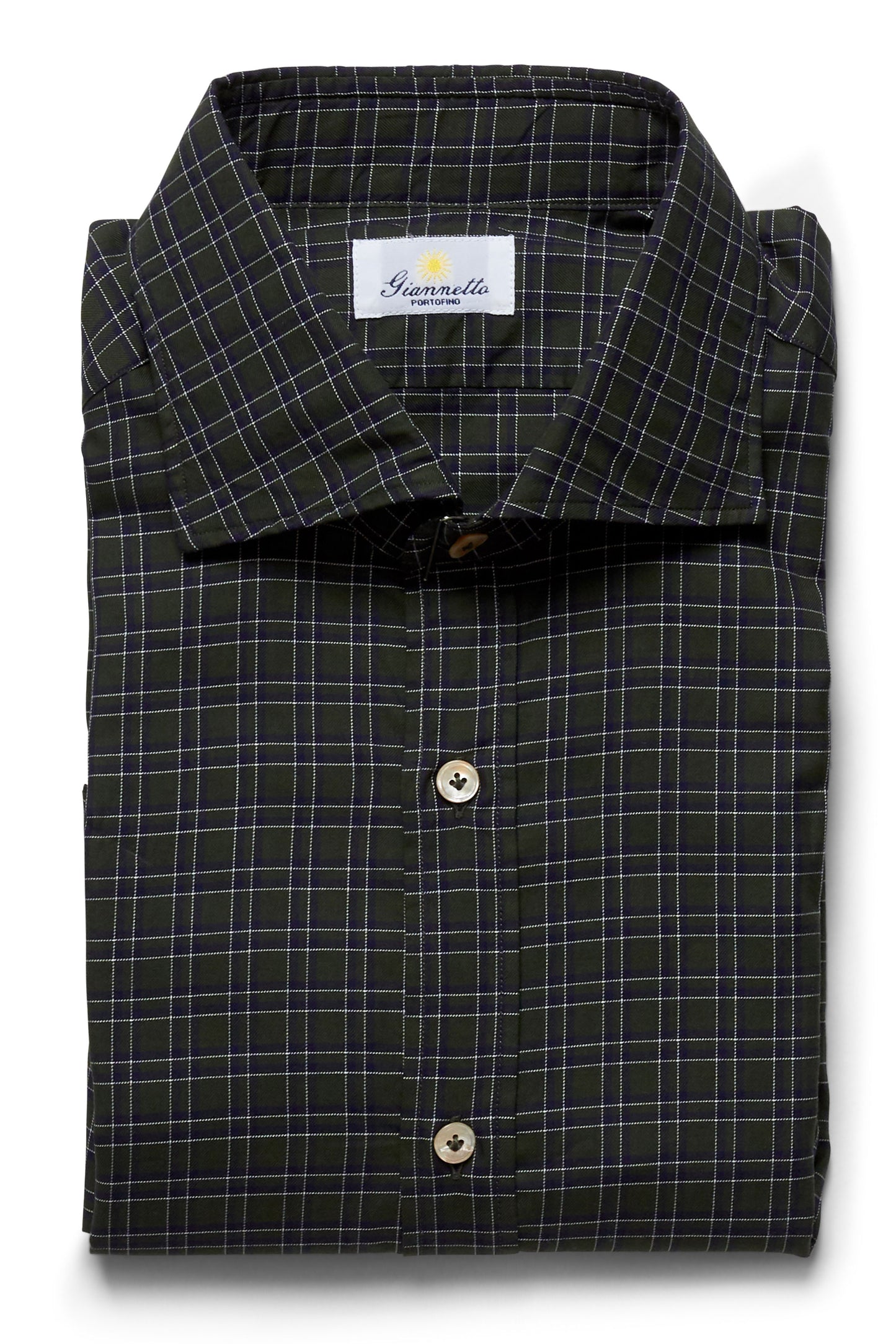 Green Check Shirt-Giannetto Portofino-Boyds Philadelphia