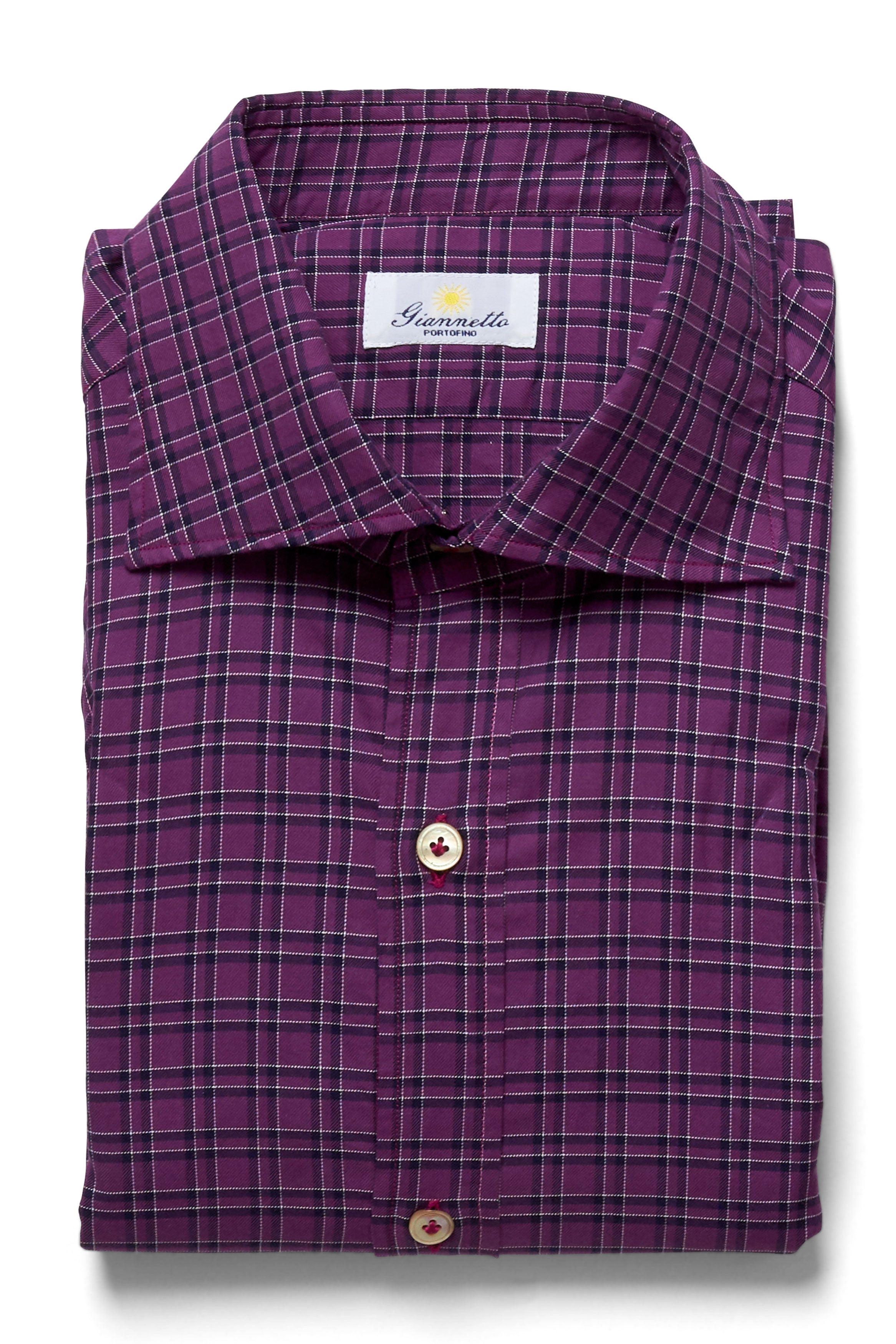 Purple Check Shirt, Purple Check / M
