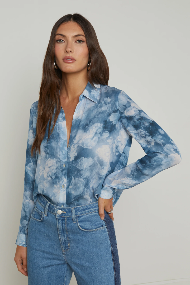 Nina Silk Blouse-L'AGENCE-Boyds Philadelphia