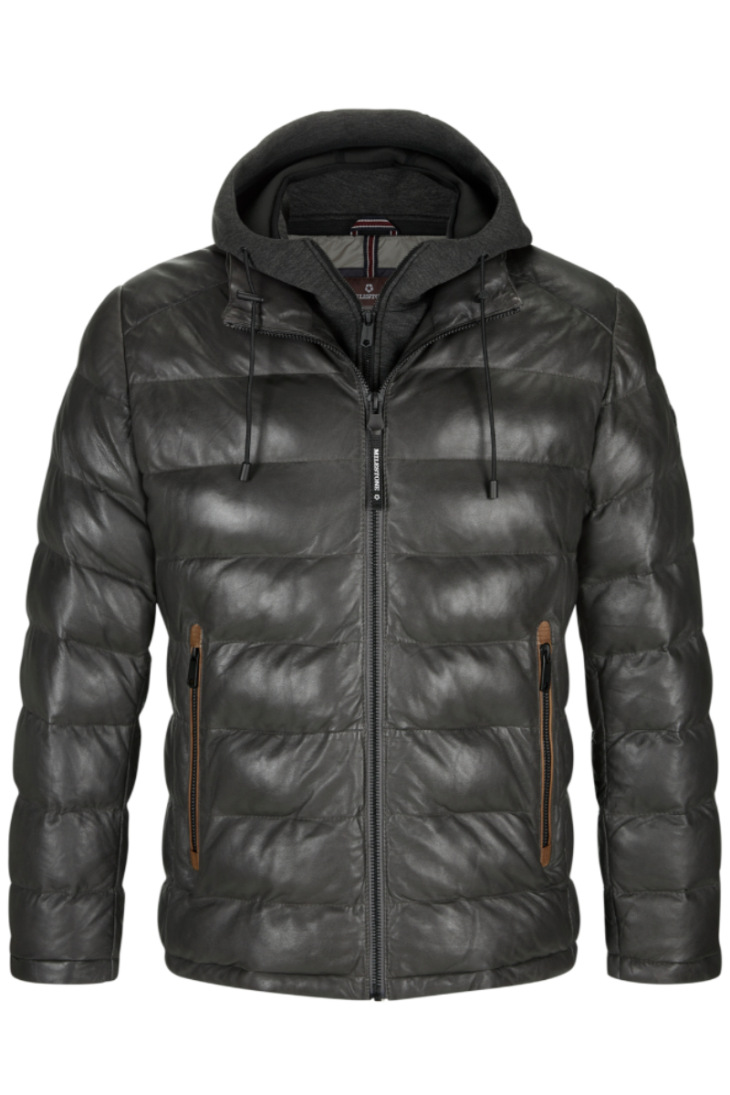 Callisto Leather Bomber Jacket-MILESTONE-Boyds Philadelphia
