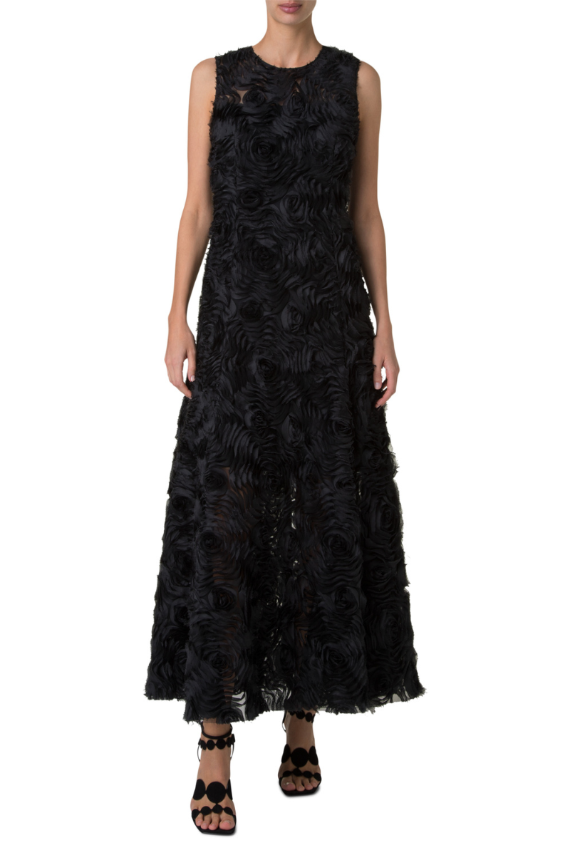 3D Carnation Dress, Black / 4 3D Carnation Dress, Black / 4