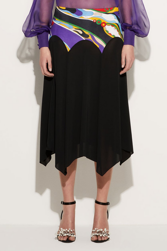 Orchidee Print Skirt-PUCCI-Boyds Philadelphia