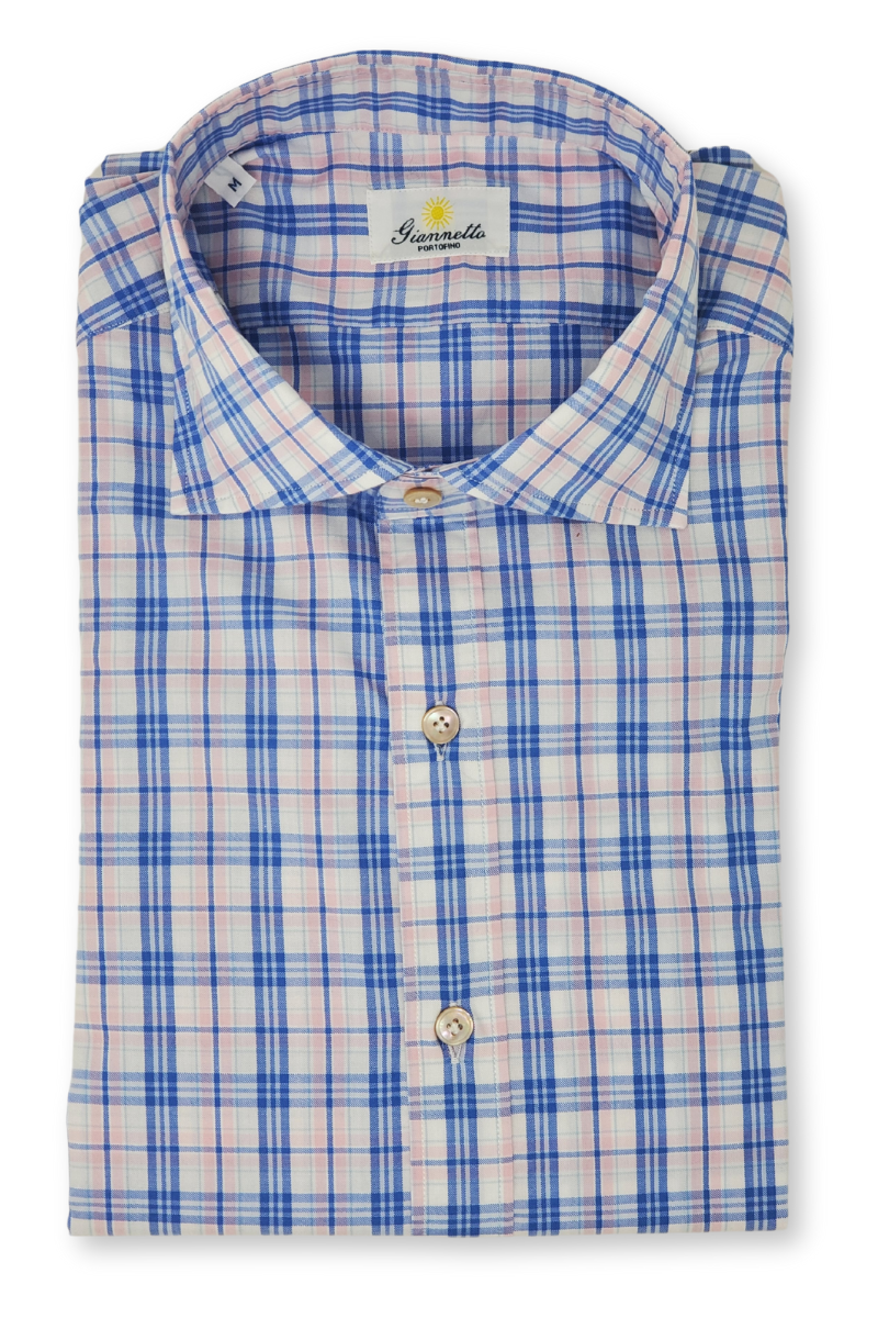 Plaid Check Shirt-Giannetto Portofino-Boyds Philadelphia