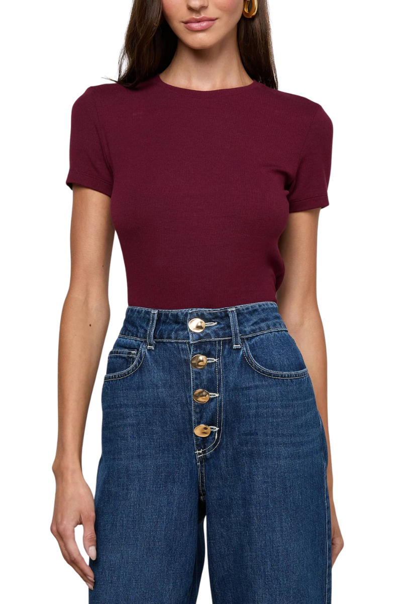 Ressi Fitted Tee-L'AGENCE-Boyds Philadelphia