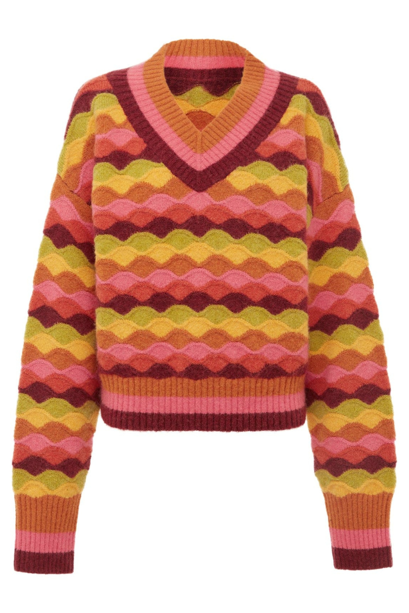 Rocco V-Neck Sweater-ALEMAIS-Boyds Philadelphia