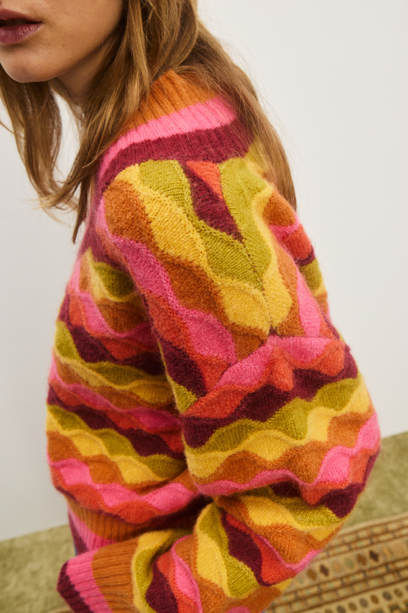 Rocco V-Neck Sweater-ALEMAIS-Boyds Philadelphia