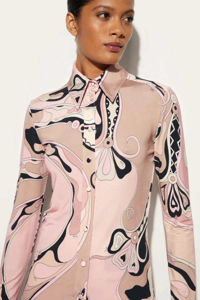 Orchidee Fitted Button Down-PUCCI-Boyds Philadelphia