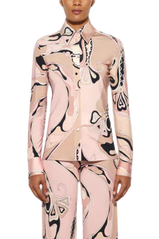 Orchidee Fitted Button Down-PUCCI-Boyds Philadelphia