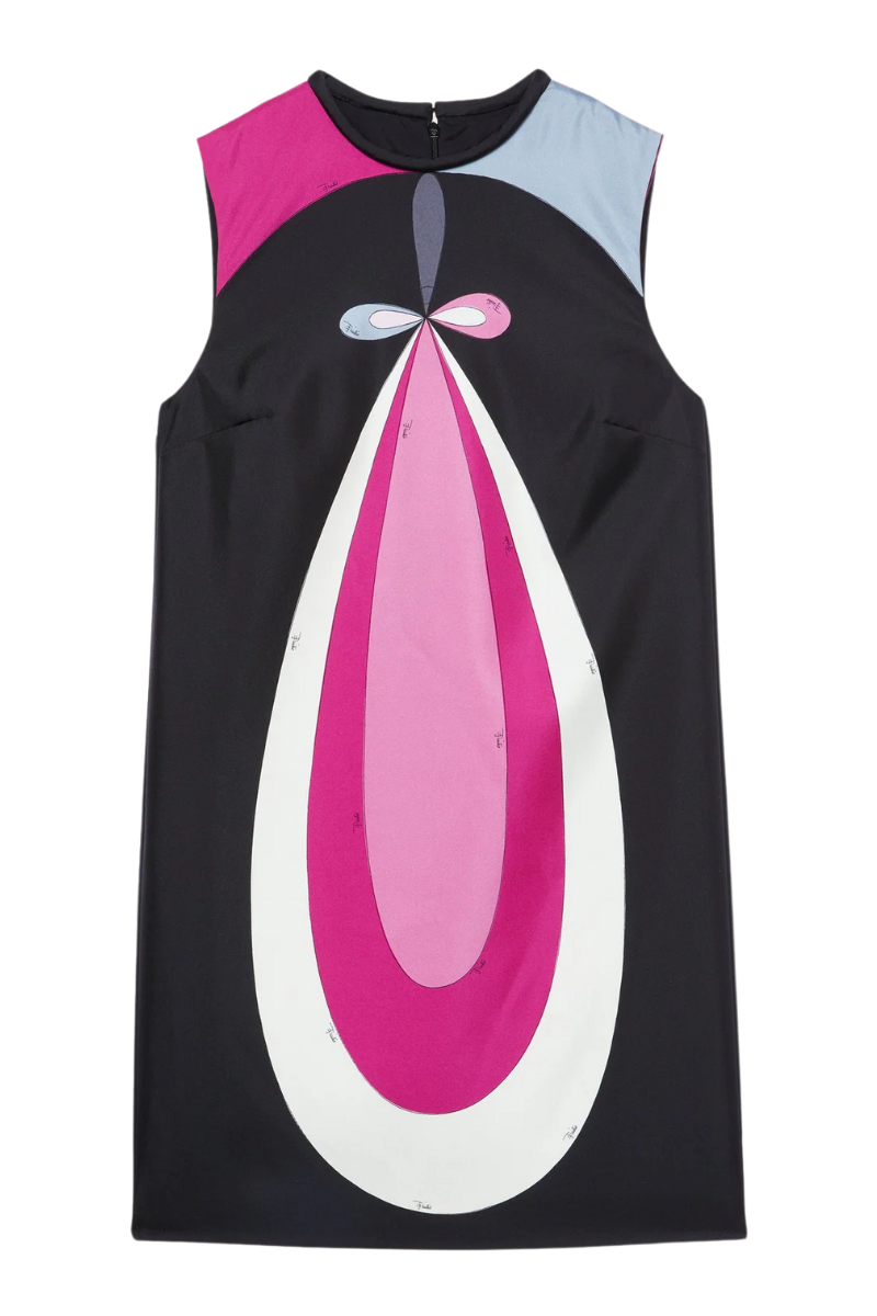 Maddalena Print Twill Mini Dress by PUCCI Maddalena Print Twill Mini Dress by PUCCI