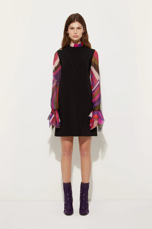 Printed Sleeve Sheath Dress-PUCCI-Boyds Philadelphia