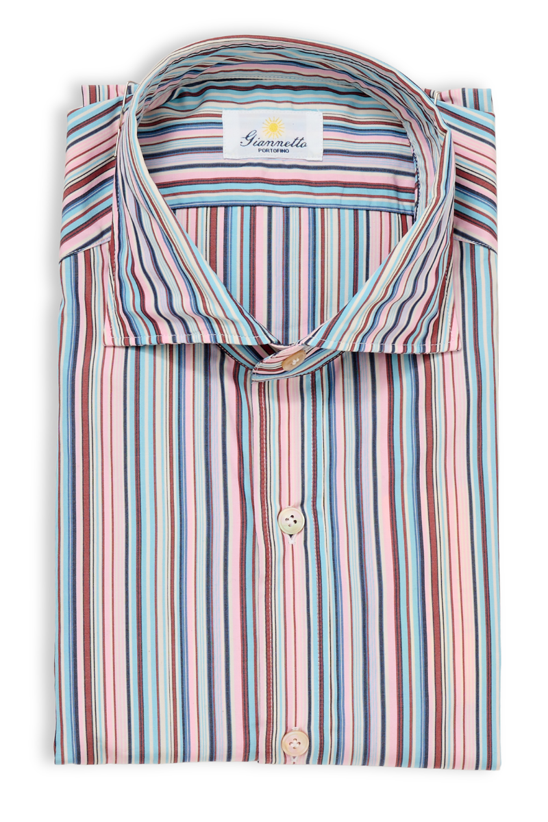 Multi Stripe Shirt-Giannetto Portofino-Boyds Philadelphia