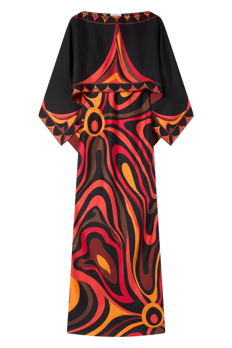 Marmo Print Cape Dress by PUCCI