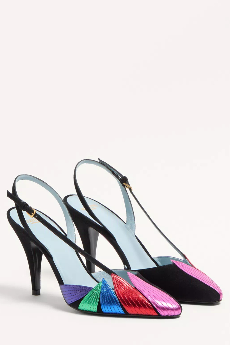 Foliefoliage Slingback Pumps-VALENTINO Garavani-Boyds Philadelphia