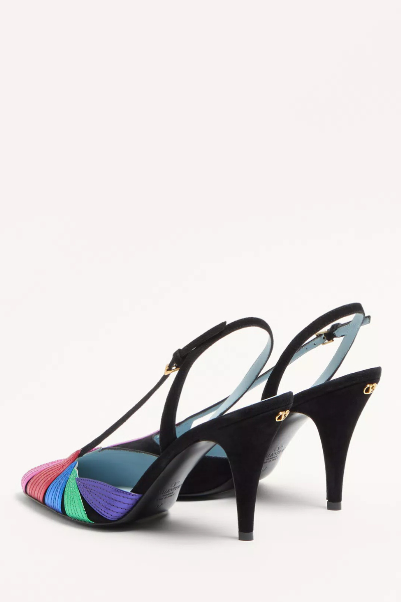 Foliefoliage Slingback Pumps-VALENTINO Garavani-Boyds Philadelphia