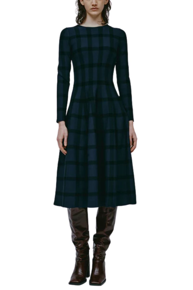 Ava Midi Dress, BLUE-BLACK / 8 Ava Midi Dress, BLUE-BLACK / 8