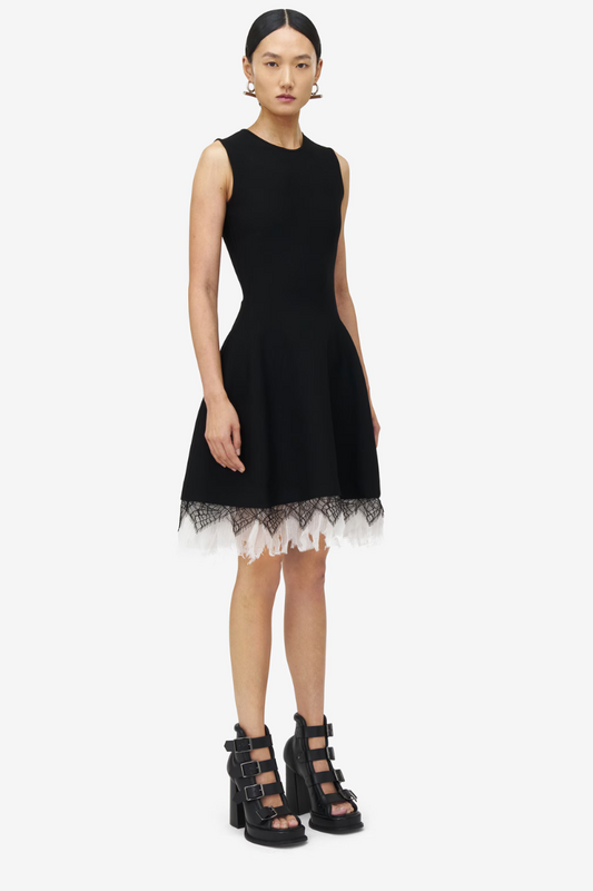Cobweb Lace Knit Dress-Alexander McQueen-Boyds Philadelphia