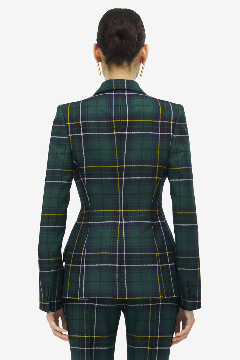 Tartan Peak Shoulder Jacket-Alexander McQueen-Boyds Philadelphia