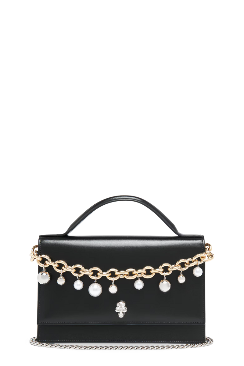 Top Handle Skull Bag by Alexander McQueen