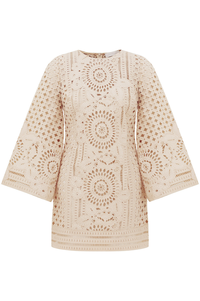 Indra Embroidered Mini Dress by ZIMMERMANN