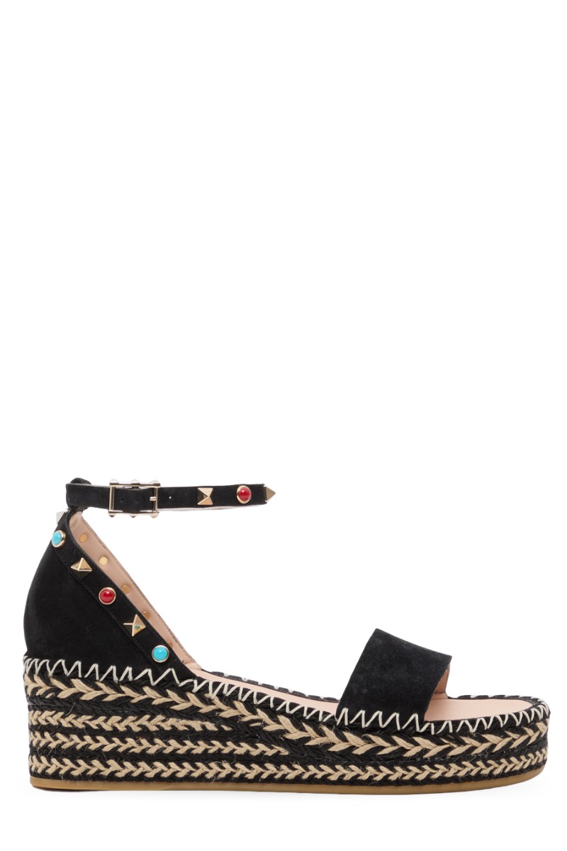 Rockstud Double Flatform Sandal-VALENTINO Garavani-Boyds Philadelphia