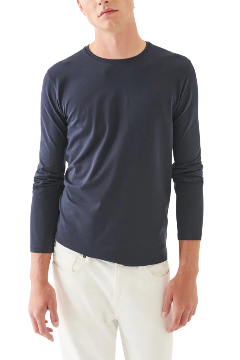Pima Cotton Long Sleeve T-Shirt-Patrick Assaraf-Boyds Philadelphia