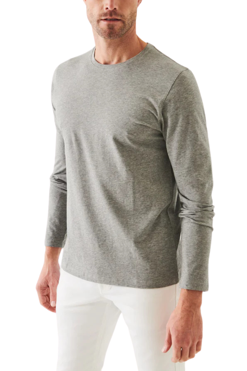 Pima Cotton Long Sleeve T-Shirt-Patrick Assaraf-Boyds Philadelphia