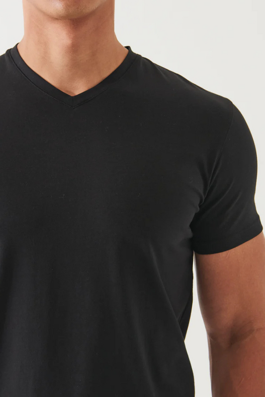 Pima Cotton Stretch V-Neck-Patrick Assaraf-Boyds Philadelphia
