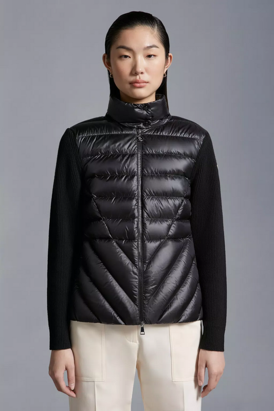 Padded Wool Cardigan-Moncler-Boyds Philadelphia