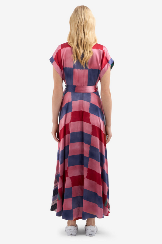 ADANASTR Silk Wrap Dress-Pierre-Louis Mascia-Boyds Philadelphia