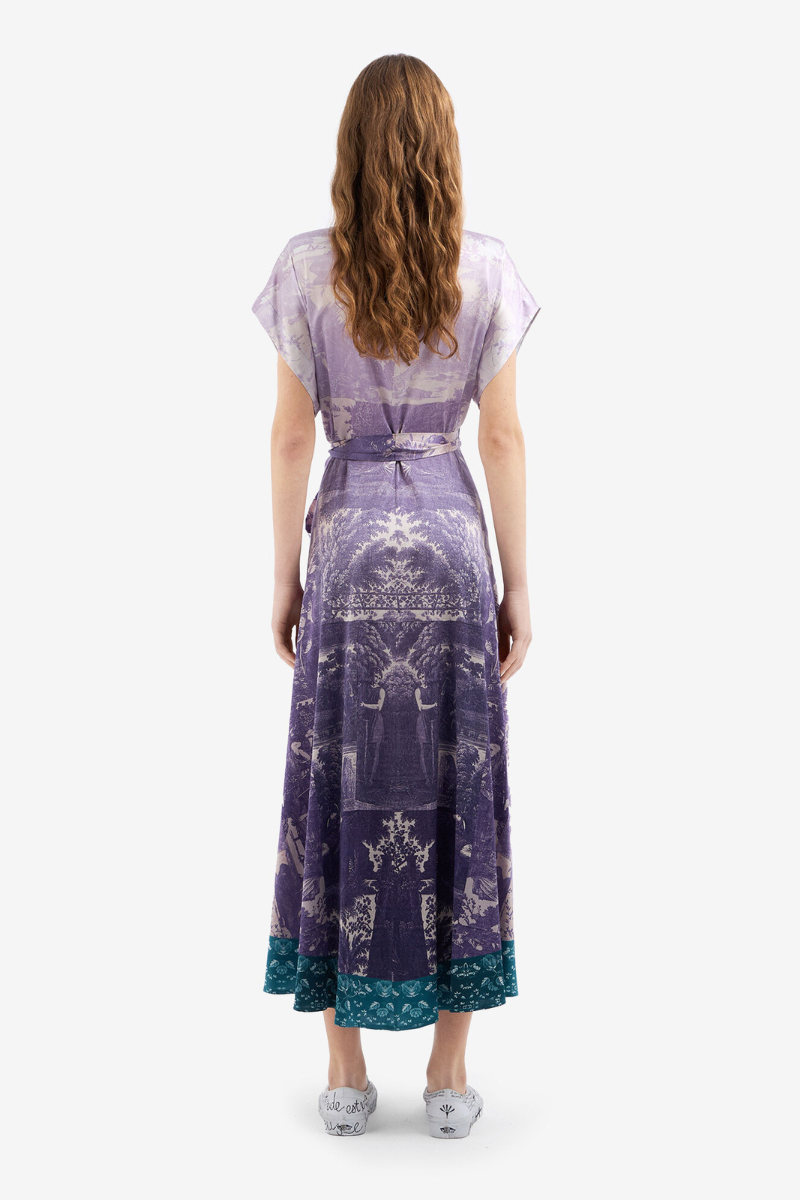 ADANASTR Silk Wrap Dress-Pierre-Louis Mascia-Boyds Philadelphia