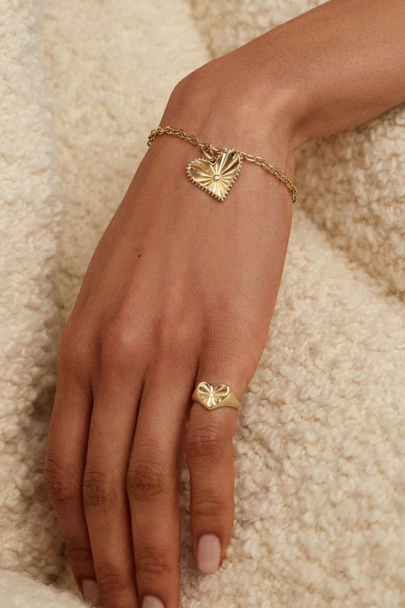 Heart Pinky Ring-Marlo Laz-Boyds Philadelphia