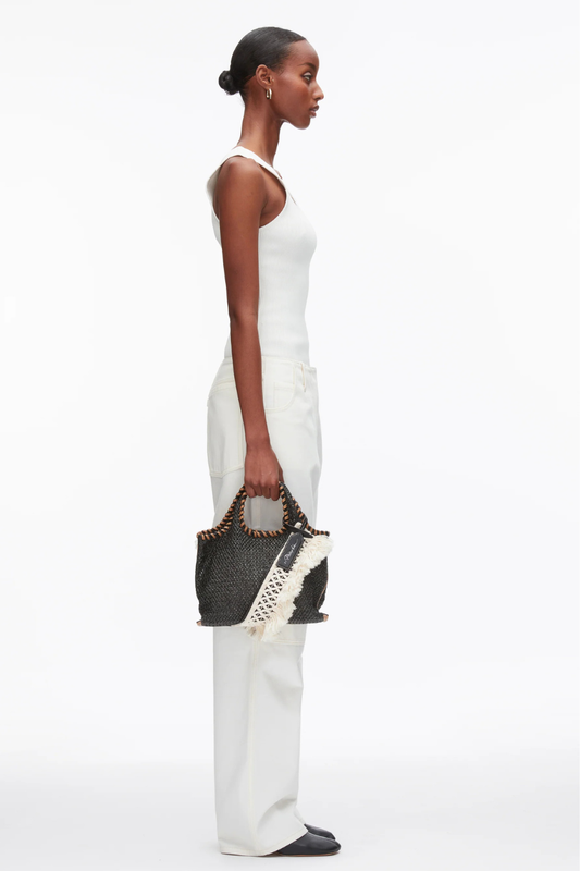 Raffia Fringe Mini Market Tote-3.1 Phillip Lim-Boyds Philadelphia