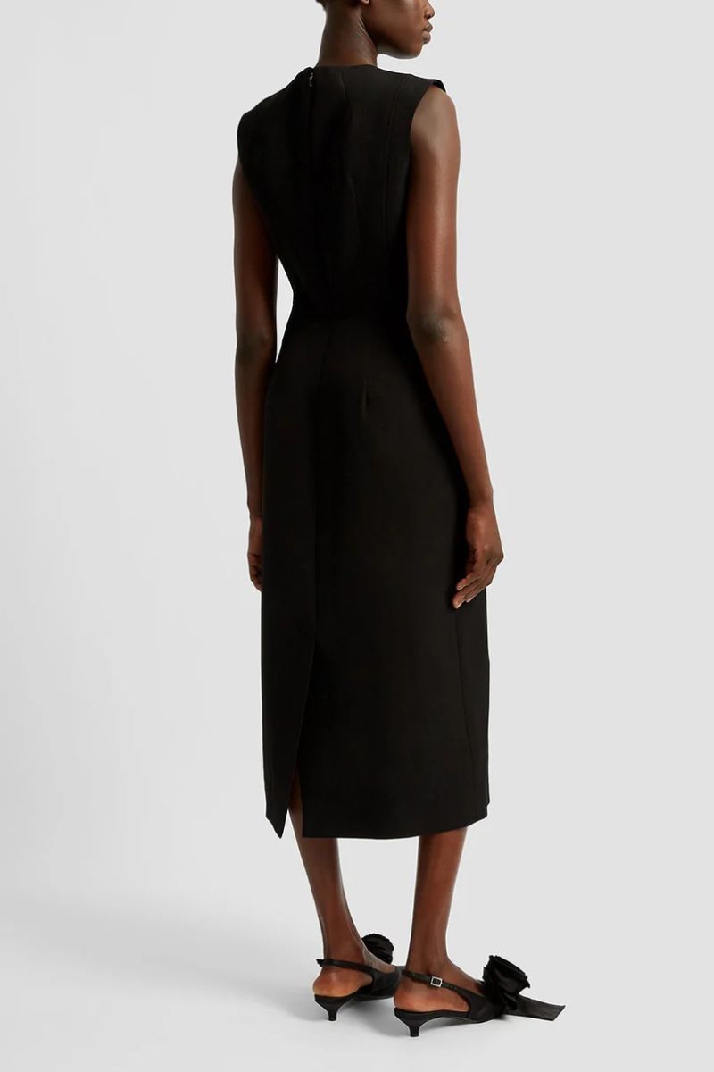 Embellished Pencil Midi Dress-ERDEM-Boyds Philadelphia