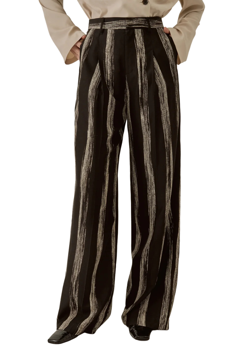 Stitch Stripe Pants by Akira Naka