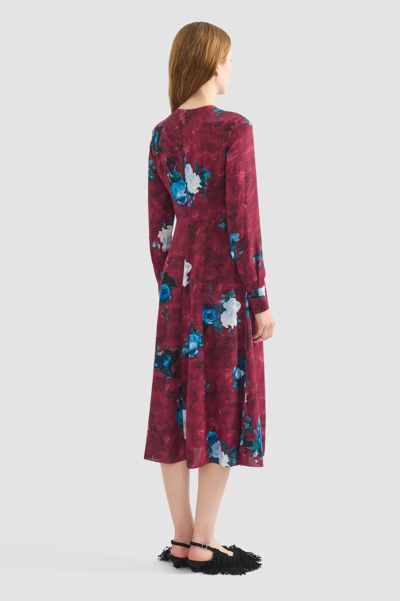Floral Print Midi Dress-ERDEM-Boyds Philadelphia