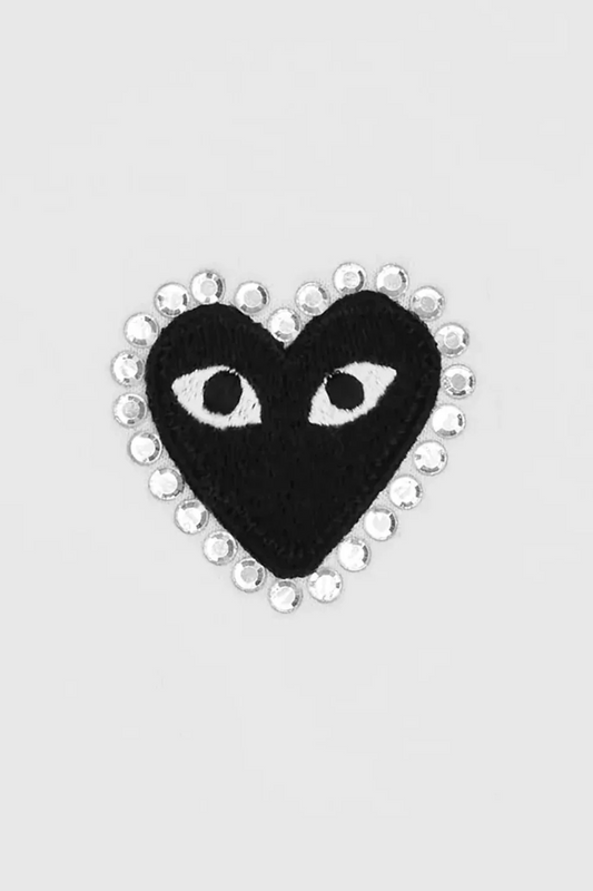 Black Rhinestone Heart T-Shirt-Comme des Garçons Play-Boyds Philadelphia