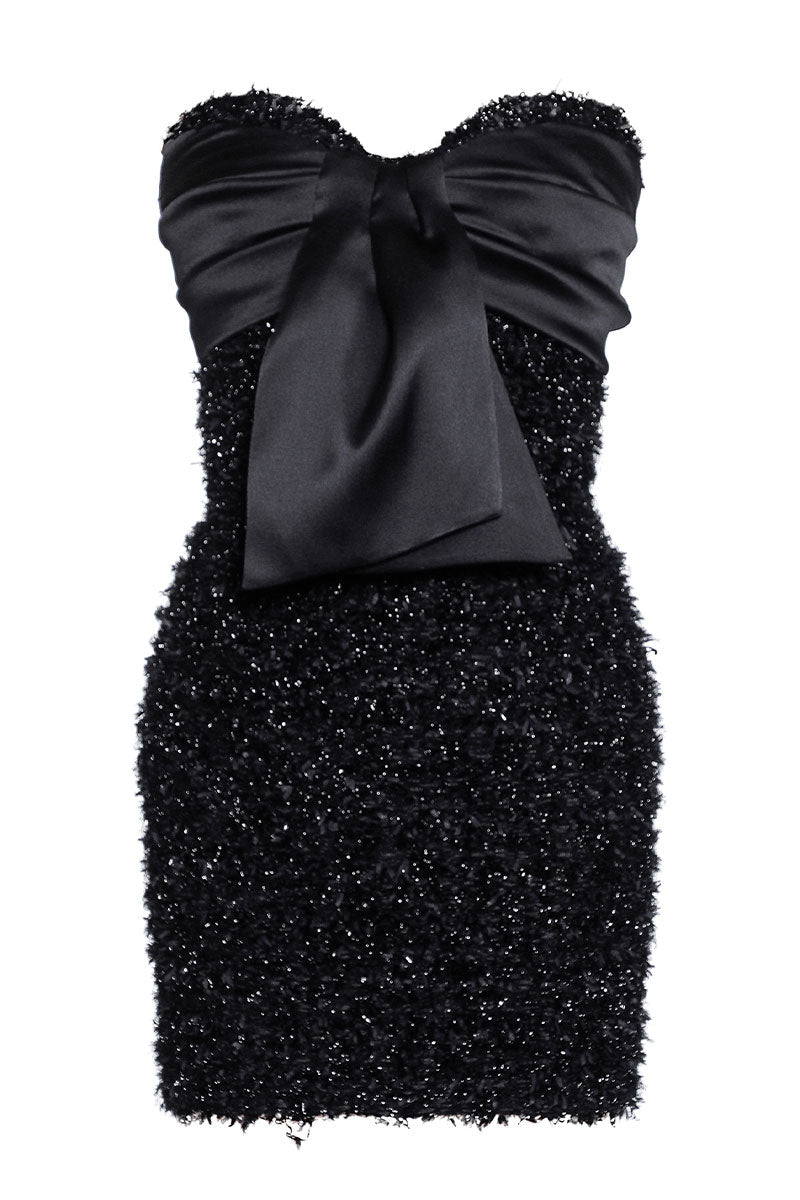 Knit Bustier Dress by Balmain Knit Bustier Dress by Balmain
