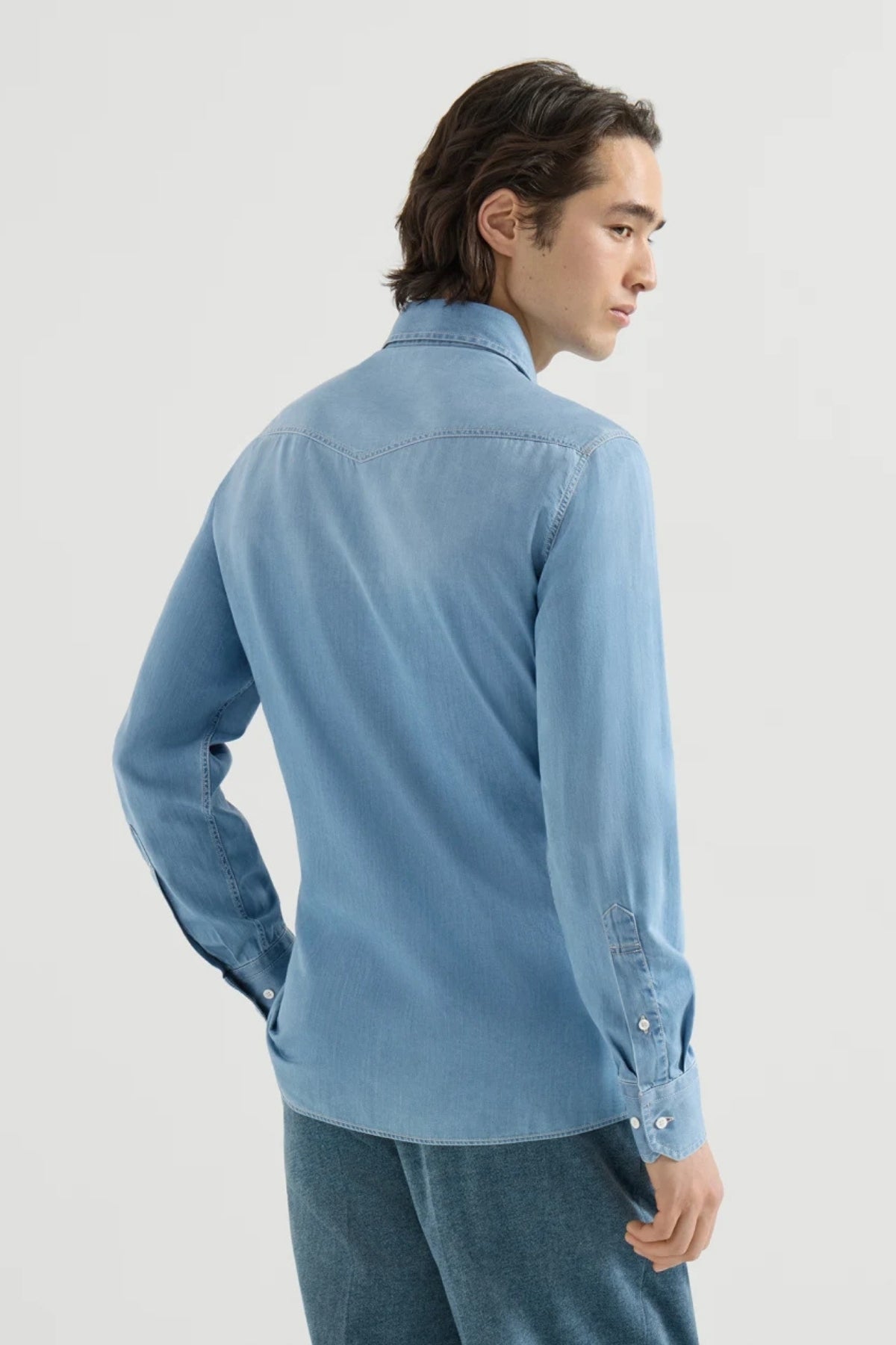 Lightweight Denim Western Shirt