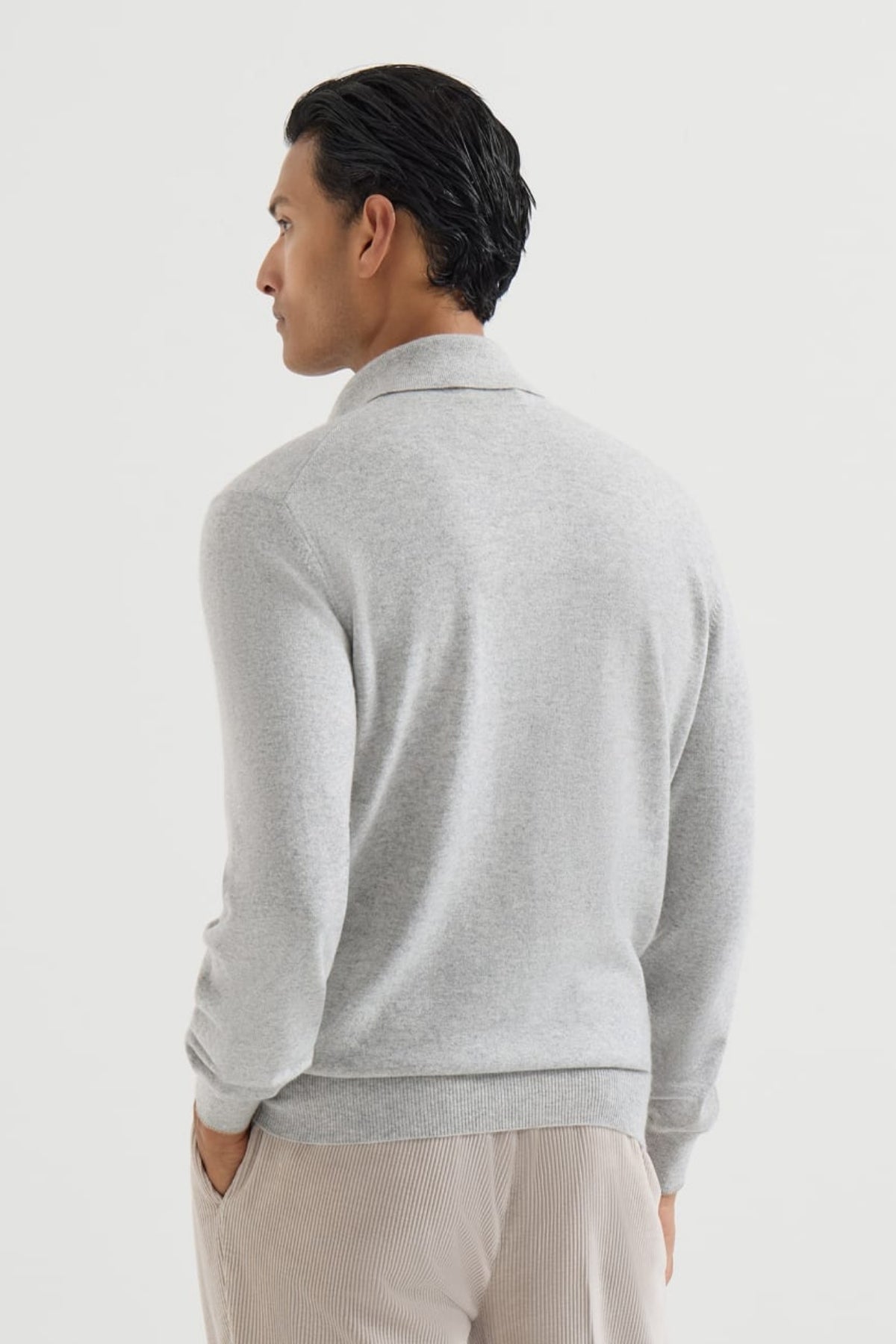 Cashmere Knit Polo Shirt-Brunello Cucinelli-Boyds Philadelphia